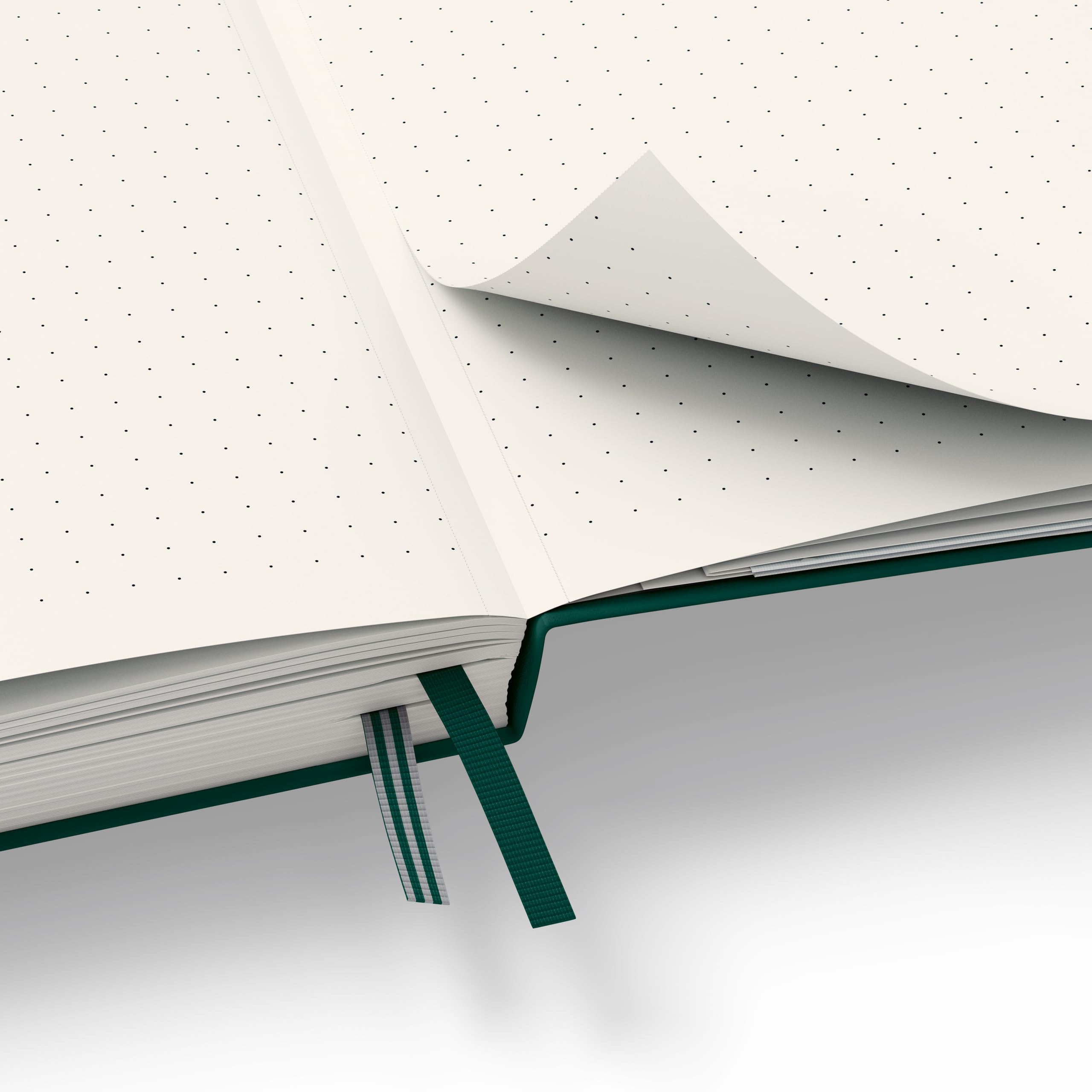 LEUCHTTURM1917 Taccuini Medium A5 Copertina rigida 251 pagine numerate Forest Green Puntini