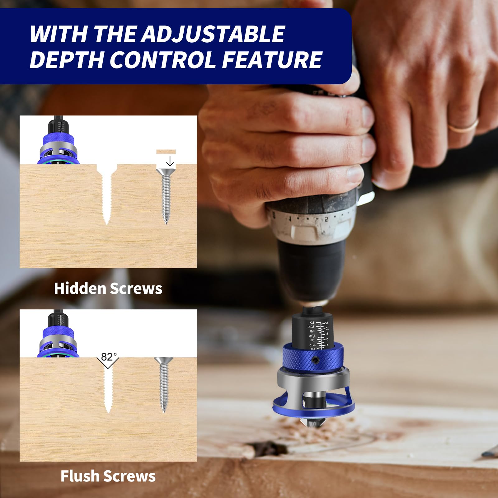 1 Foret Fraise Avec Butée De Profondeur WOLFCRAFT Diamètre 20 Mm