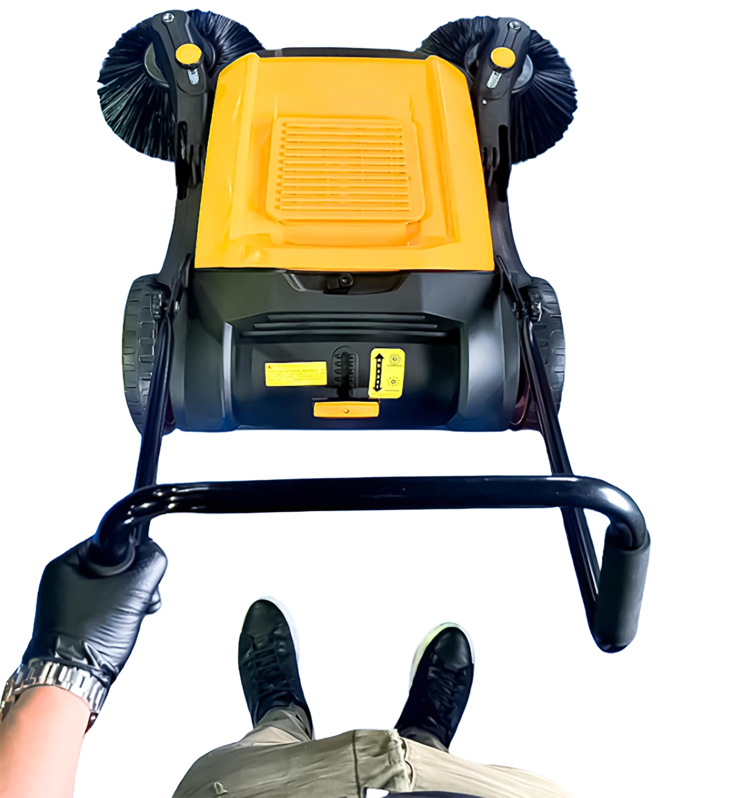 Amazon.co.jp: 業務用床清掃機55L歩行型スイーパー ロードスイーパー