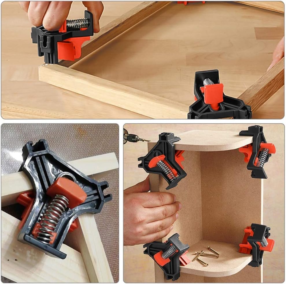 Rеvіеw 4pcs 90 Degree Right Angle Clamp Kit,Fixing Clips for Welding Picture Frame,Corner Clamp Adjustable Hand Fixer,Woodworking Corner Clip Positioning Tools 🔥 4pcs 90 Degree Right Angle Clamp Kit,Fixing Clips for Welding Picture Frame,Corner Clamp Adjustable Hand Fixer,Woodworking Corner Clip Positioning Tools