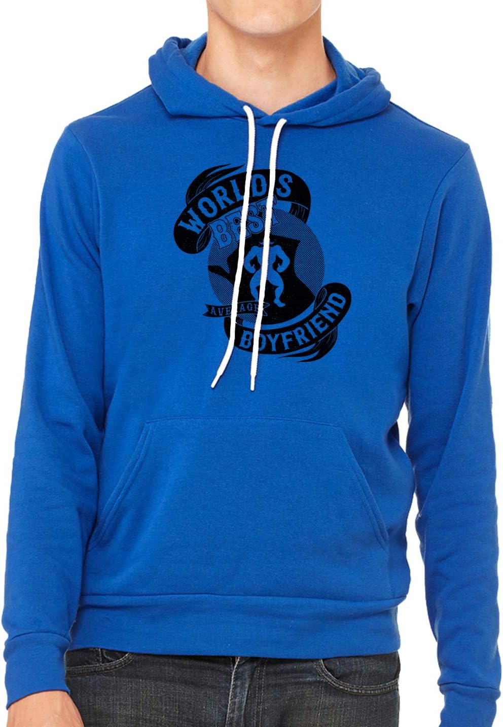 Funny World's Best (Average) Boyfriend, Unisex Graphic Hoodie, Valentine Hoodie!