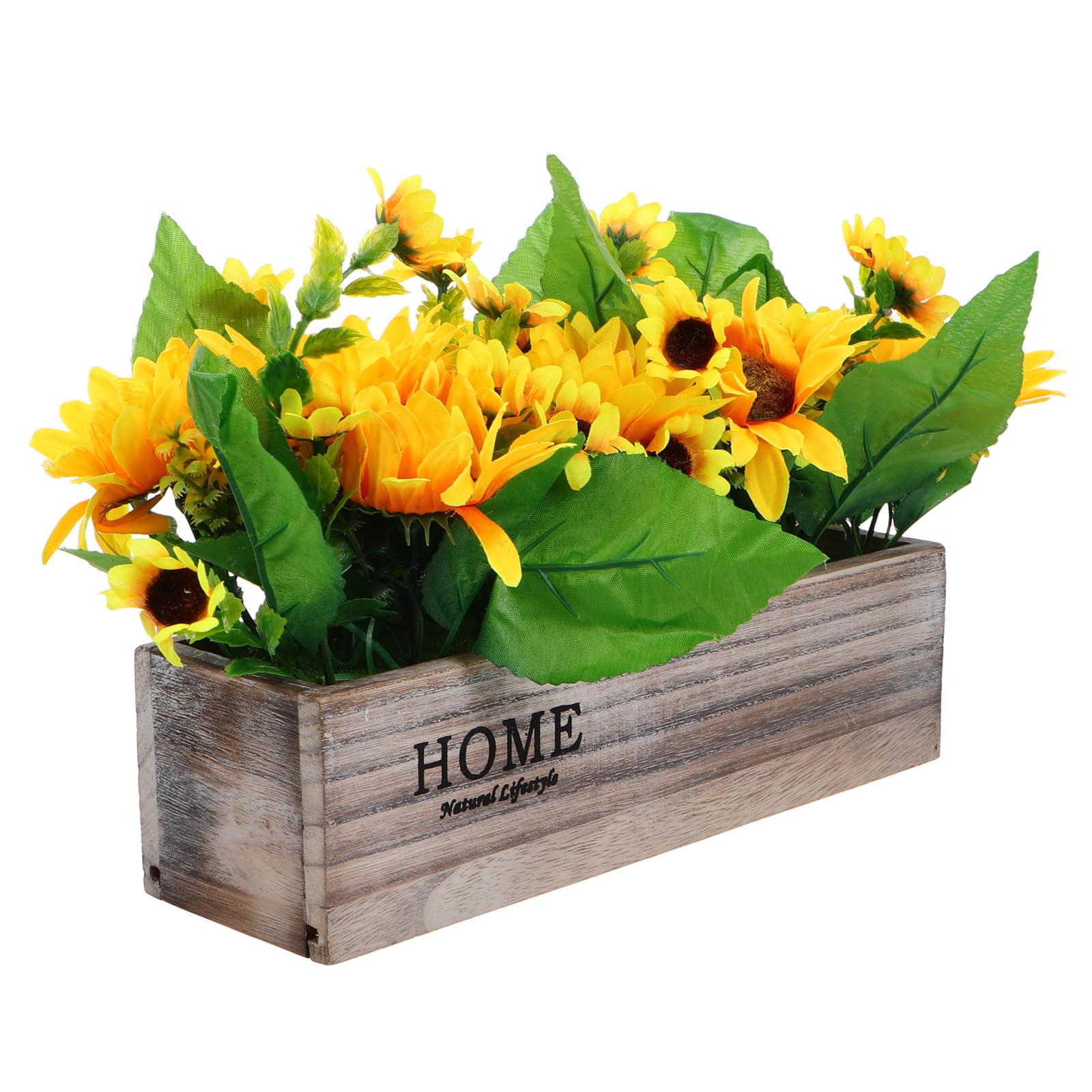 Tournesol artificiel réaliste, plante décorative de table