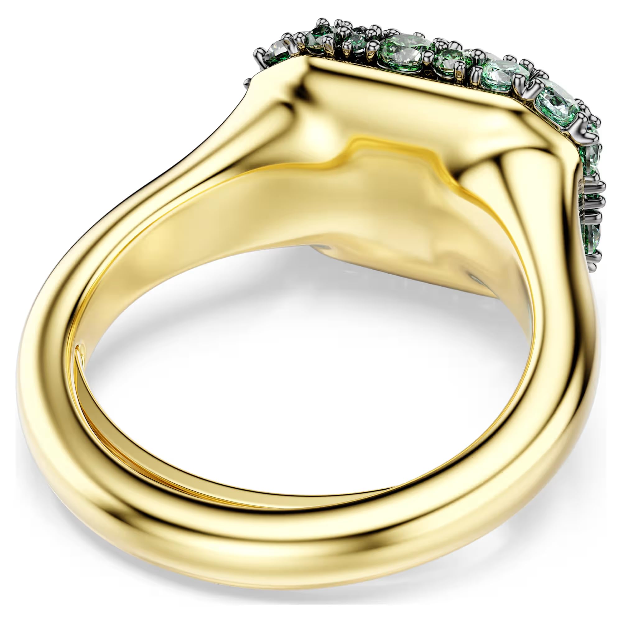 Bague Cocktail Sublima Taille octogonale Vert Finition or 18 carats