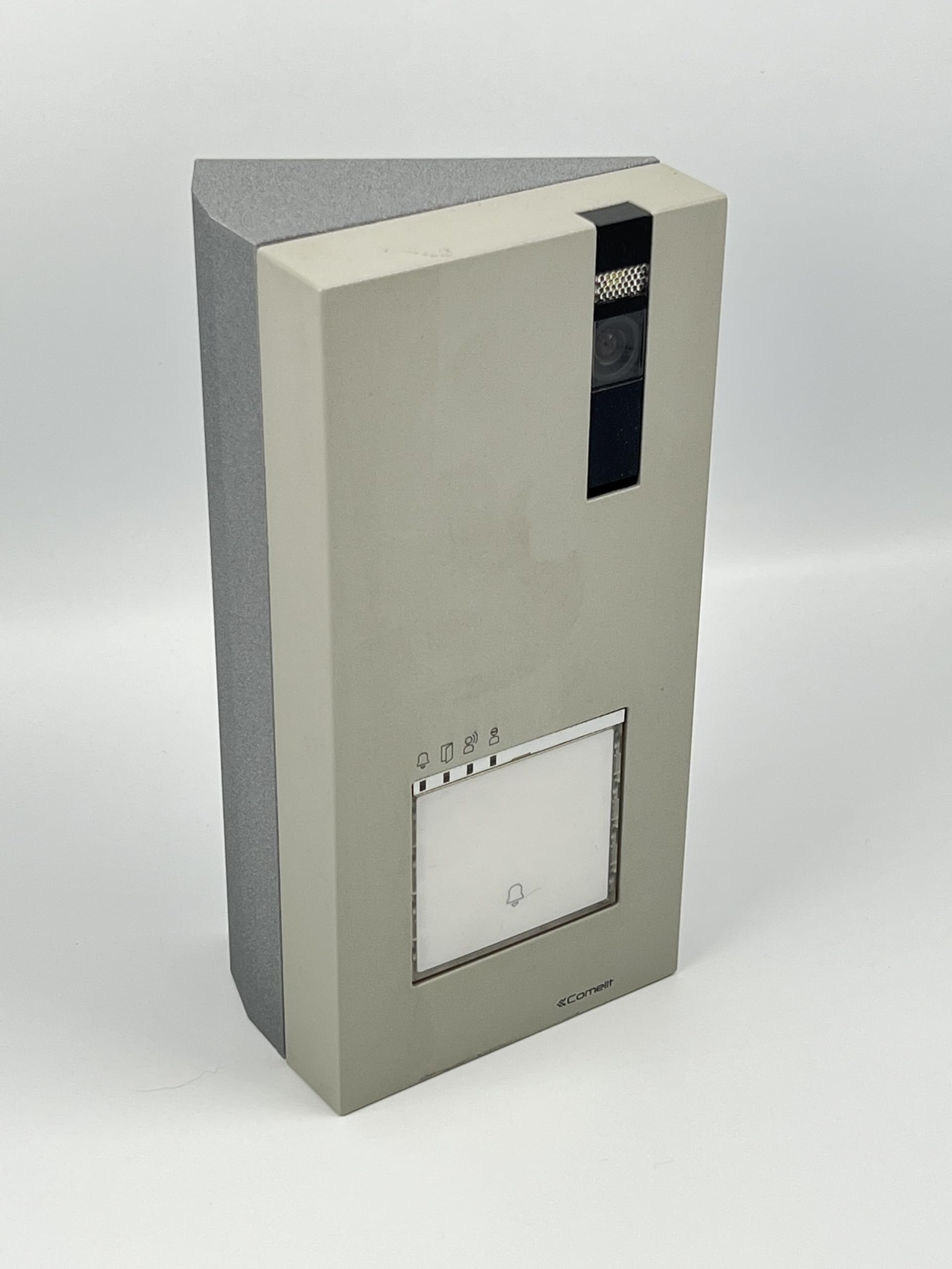 Custodia ad angolo 30° grigio metallizzato compatibile con videofono Comelit QUADRA