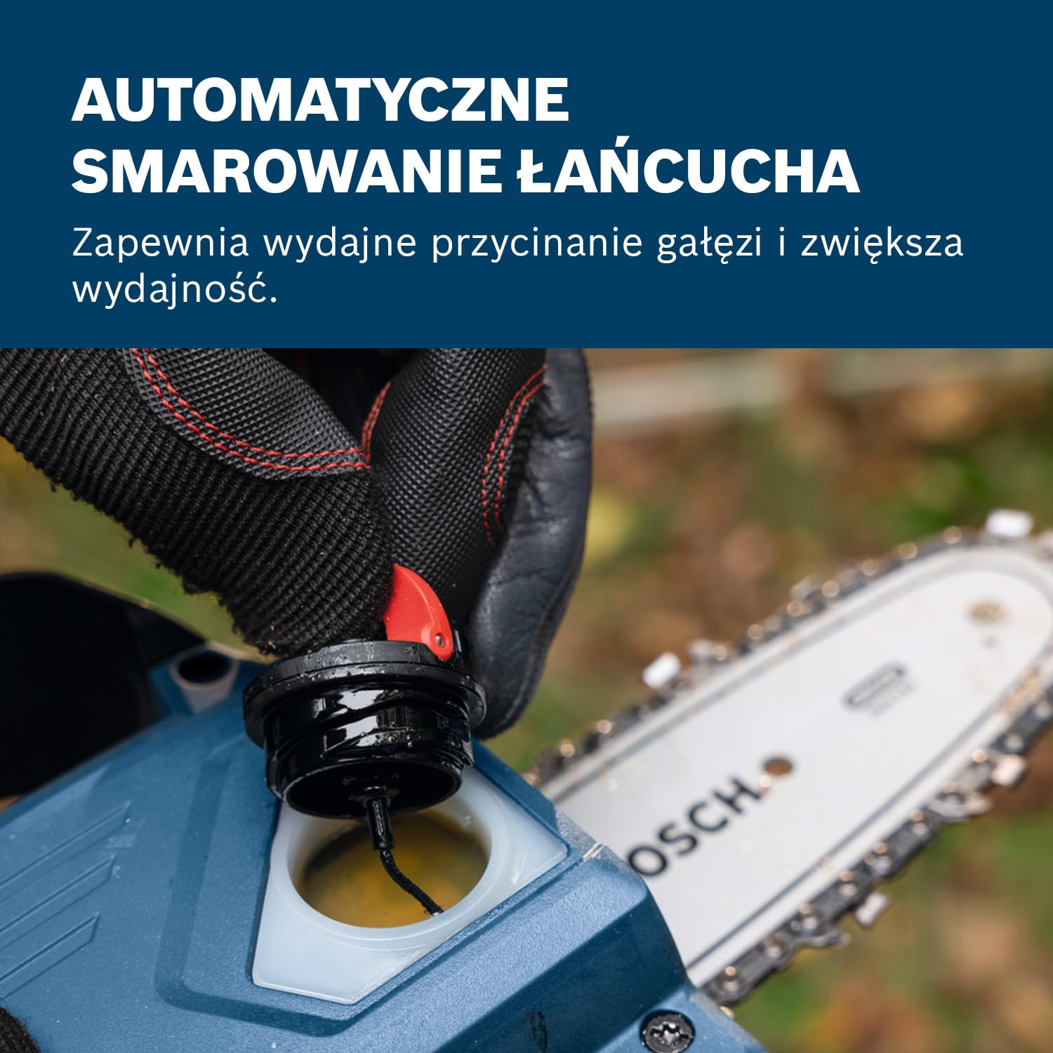 Bosch Professional 18V System Piła do gałęzi GKE 18V-15 (do 350 cięć na cykl ładowania, cięcia o grubości do 13 cm, silnik bezszczotkowy, osłona 15 cm, bez akumulatora)