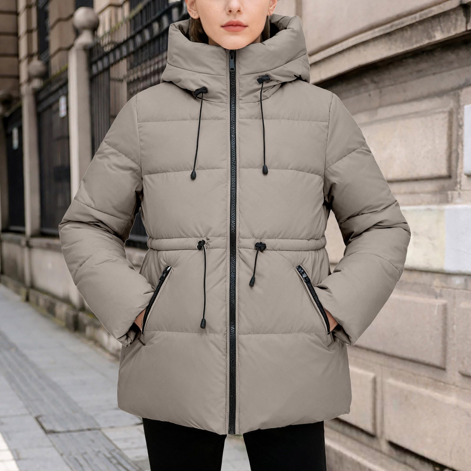 Chaqueta De Mujer Plumifero Mujer Plumifero Ultraligero Chaqueta Invierno Plumon Plumiferos Cortos Acolchada De Invierno Chaquetas Plumas Plumiferos Acolchada Ligera Vestir Anoraks Negra Cortavientos