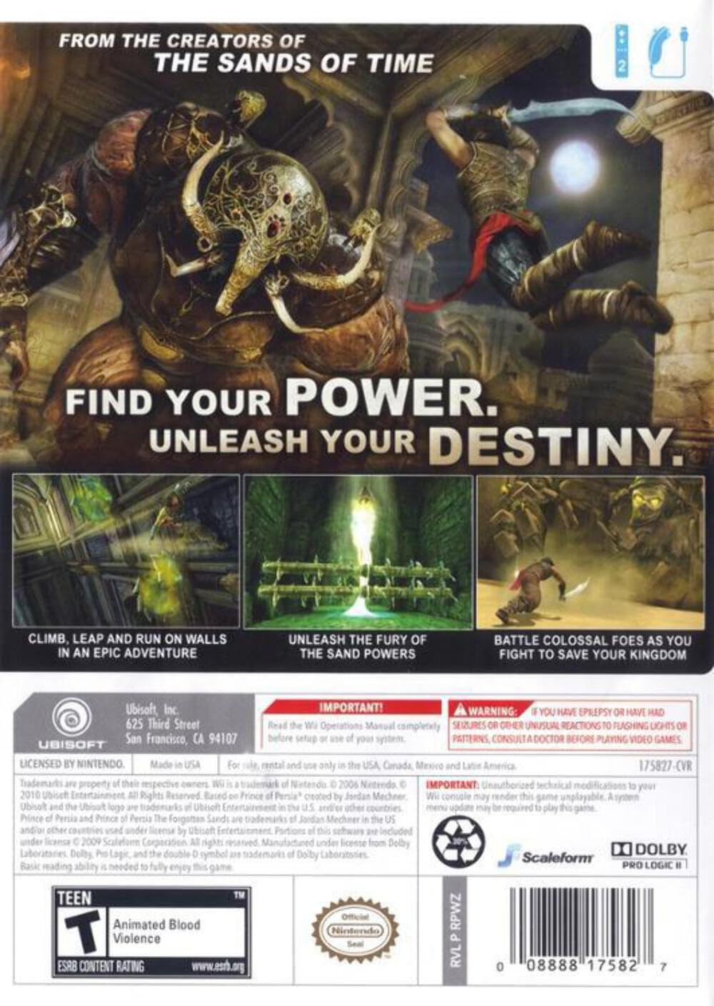 Amazon | Prince of Persia: Forgotten Sands / Game | ゲームソフト