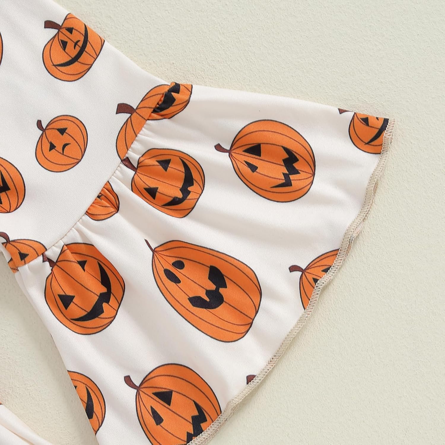 Murnouche My First Halloween Baby Girl Outfit Ruffle Romper Bell Bottoms with Headband Newborn Fall Clothes - Image 5