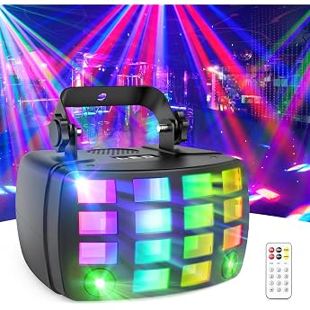 LED Stage Lighting Party Light, DMX512 2-in-1 RGB Disco Light, Disco Light, Party Lights, Music Controlled with Remote Contro