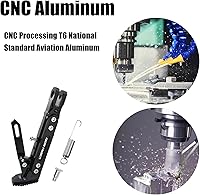 Vista 5 de Soporte de patas de motocicleta universal ajustable modificado CNC de aleación de aluminio, soporte de trípode ajustable, soporte lateral