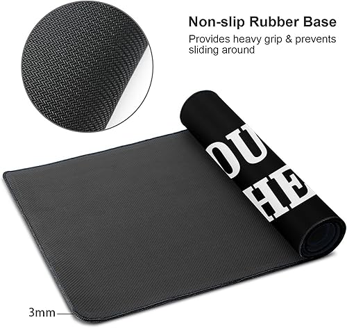 Miniatura 8 de OHORTEB Alfombrilla de mouse personalizada con foto, tapete de escritorio personalizado para computadora portátil, antideslizante, impermeable, para