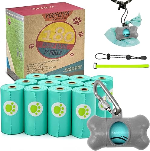 Miniatura 7 de Dispensador de bolsas para recogida de excrementos de perro con bolsas de basura perfumadas para perros y mosquetón con cierre de seguridad más