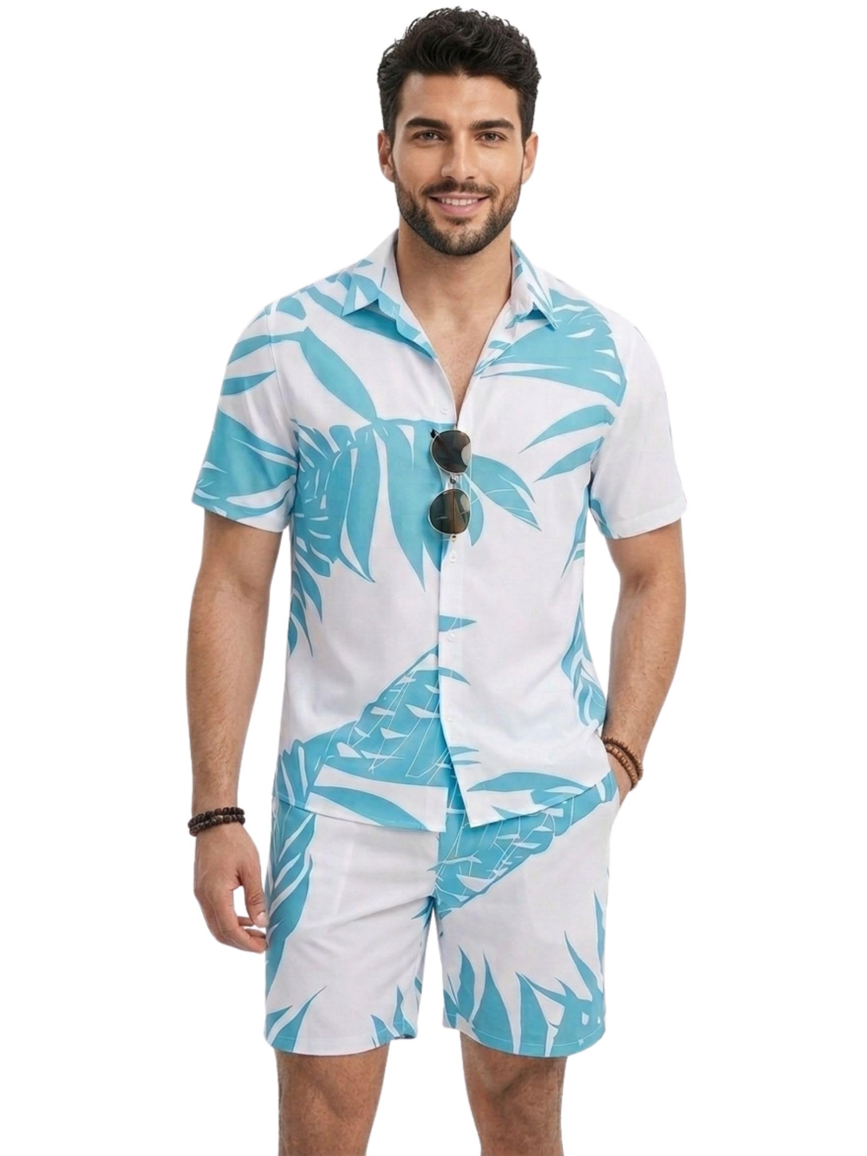 brown culture Men's Cotton Blend Printed Co-ord Sets Casual Home Wear Night Suit for Men-picture-41