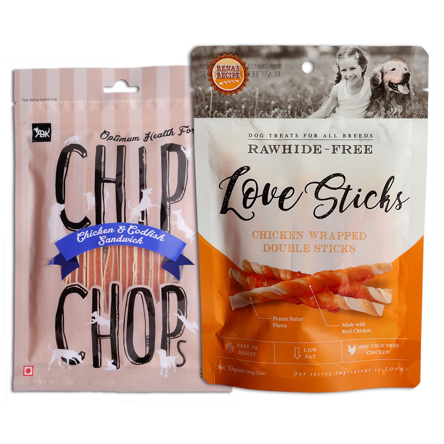 Pet Snacks Combo-Chip Chops Chicken & Codfish Sandwich and Love Sticks (10 Count) Peanut Butter Strip Wrap and Chicken Wrapped Core (B08P3LTM5D) Amazon Price History, Amazon Price Tracker