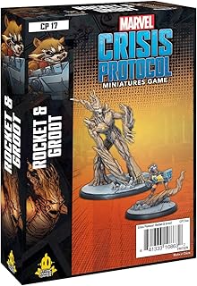 Marvel Crisis Protocol Rocket and Groot CHARACTER PACK | Miniatures Battle Game | Strategy Game for Adults and Teens | Ages 14+ | 2 Players | Avg. Playtime 90 Minutes | Made by Atomic Mass Games