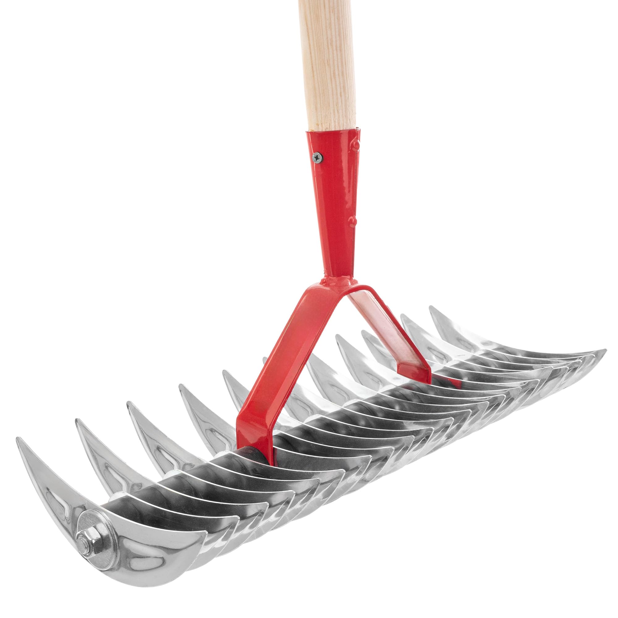 KADAX Rasenlüfter, manueller Vertikutierer für Garten, Rasen, Moos, Gartenzubehör aus Metall, Schneidrechen, Kultivator, Rasenbelüfter, Handvertikutierer (zweiseitig, mit Stiel)