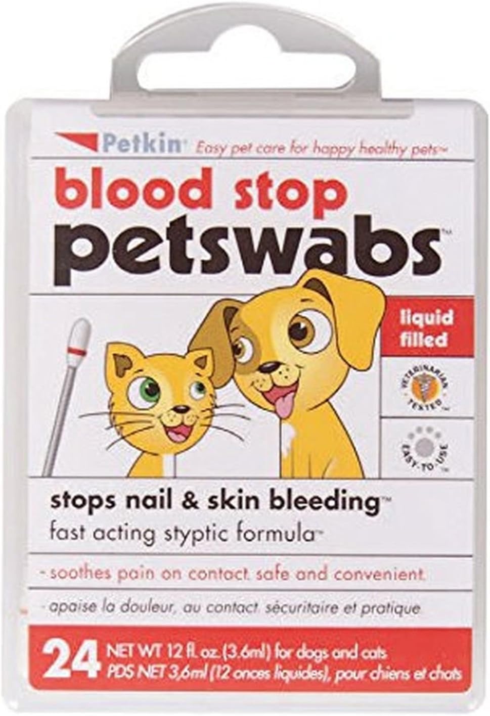 Sharpes-GrantBlood Stop Swabs - Stops Nails & Skin Bleeding for Dogs Cats Birds Small Animals