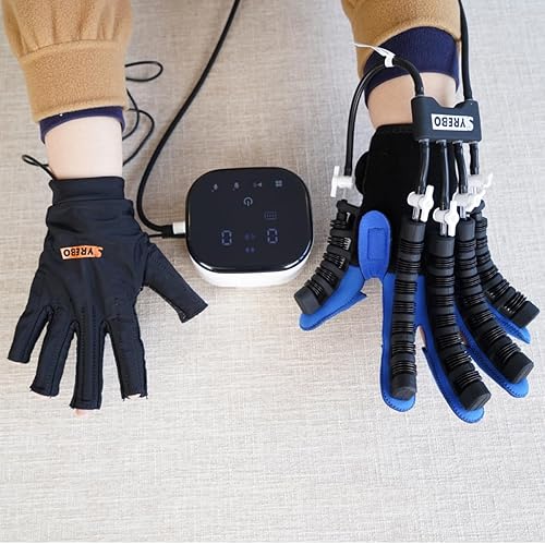 Miniatura 3 de Guantes de robot de rehabilitación mejorados para recuperación de disfunción de mano, ejercitador de dedos, equipo de terapia física