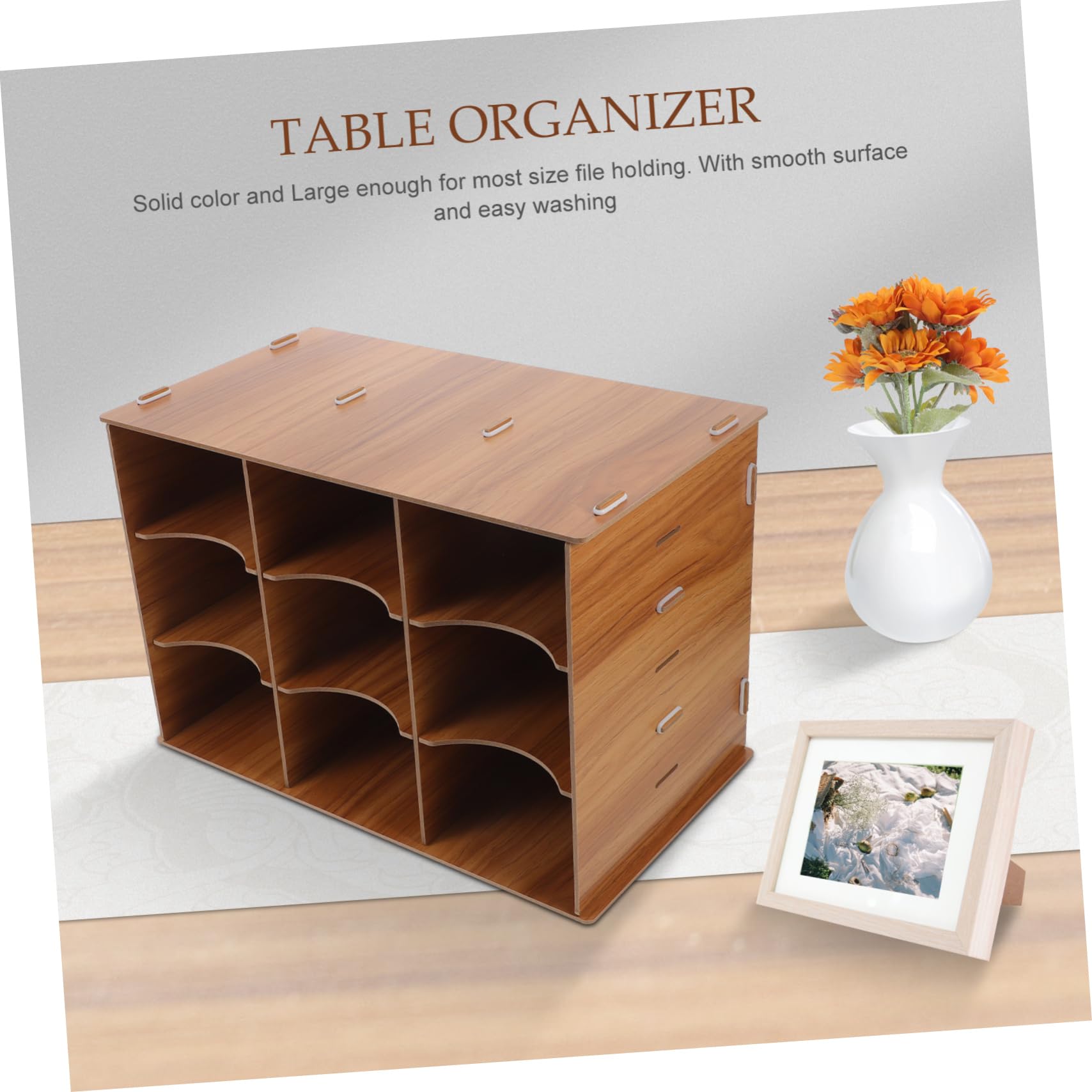 Tofficu Scatola Porta Documenti Multifunzionale Per Ufficio Organizer Da Scrivania Tre Scomparti Per Studenti e Professionisti Design Elegante e Spazioso