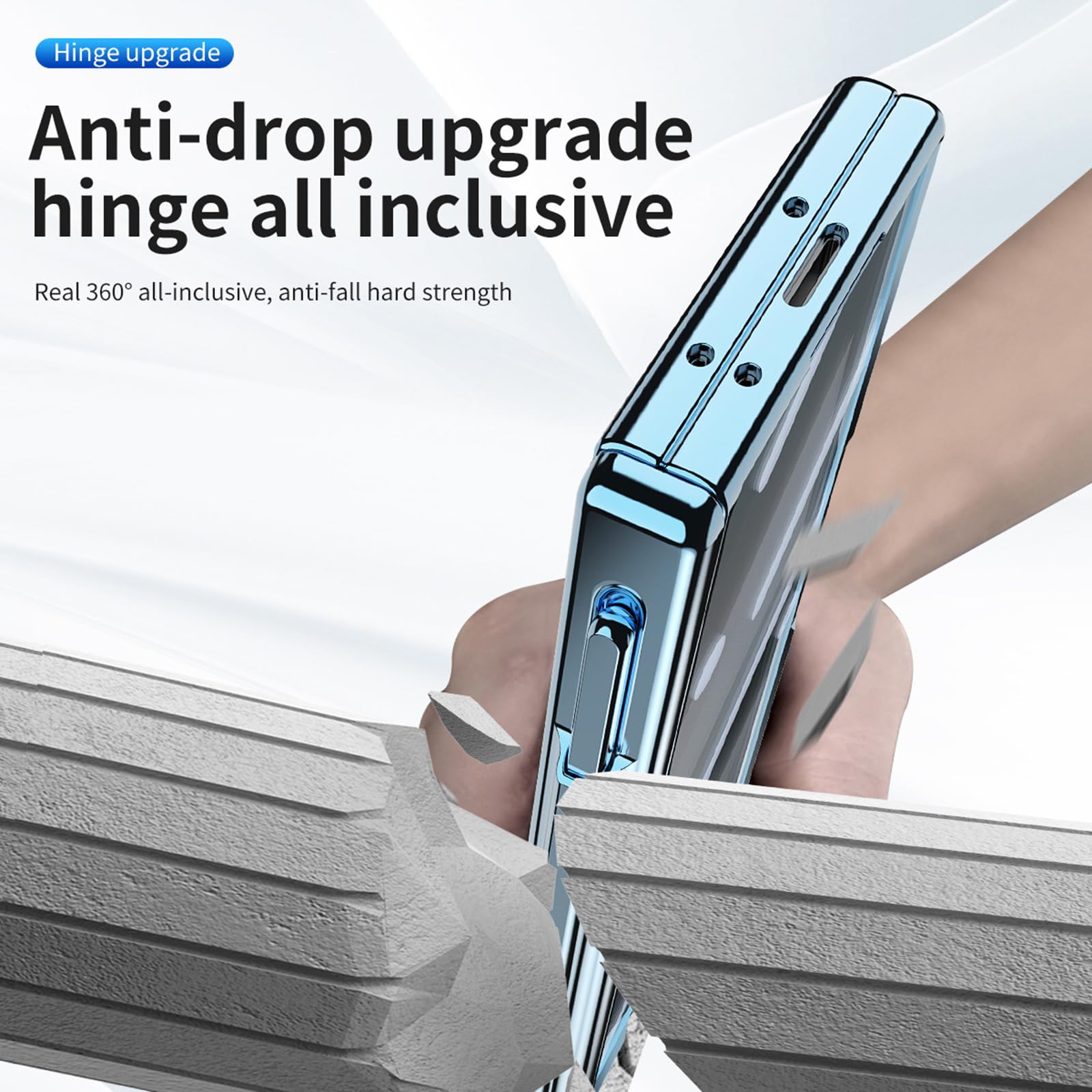 Galvanik Hülle für Samsung Galaxy Z Fold 8 Ultra, Dünne Kristallklar