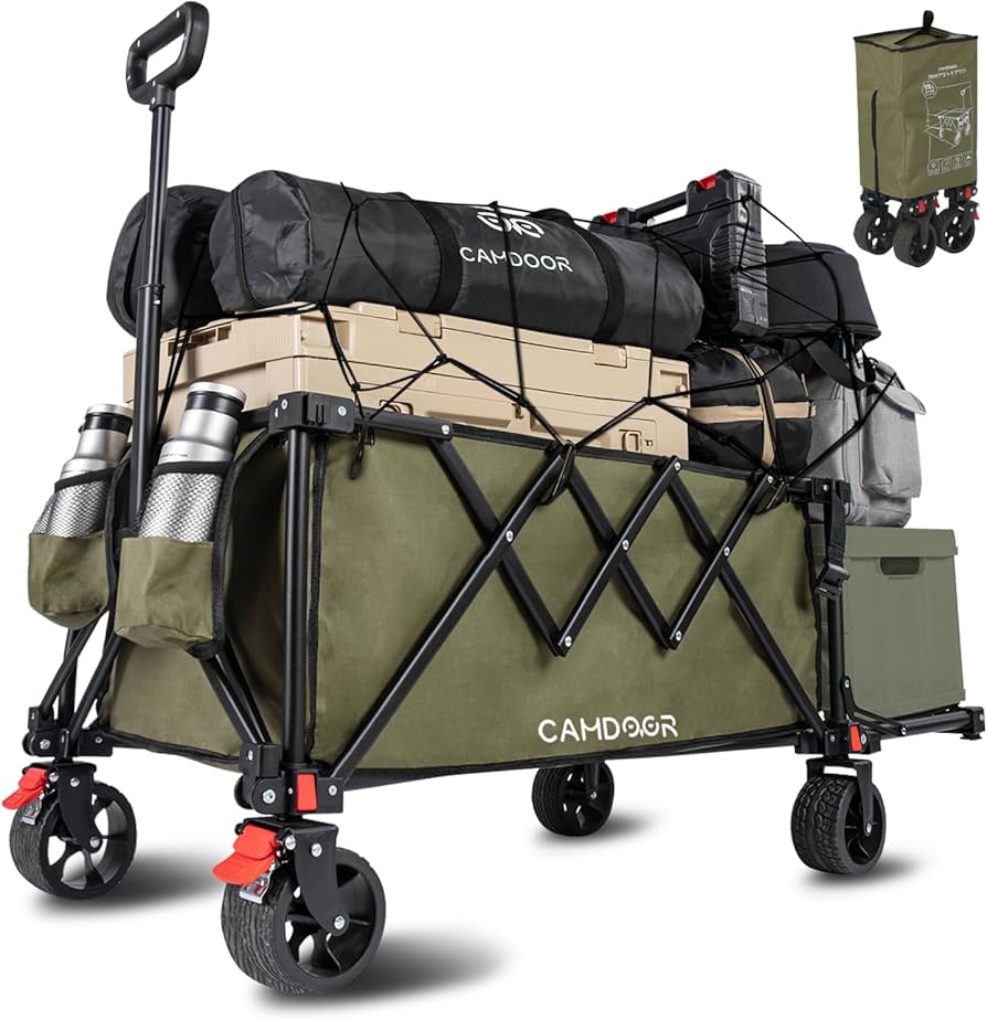 Amazon.co.jp: CAMDOOR 後ろ開け キャリーワゴン 長物対応【3秒で収納