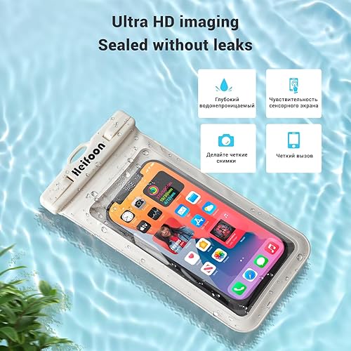 Miniatura 2 de Funda impermeable universal para teléfono celular con cordón para iPhone 15 14 13 12 Pro Max Xs Max XR X 8 7 6S Plus SE, Galaxy S22 S21 S20 S10