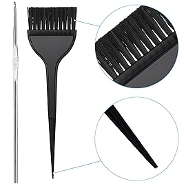 Boao 3 Sets Highlight Cap Sets, Highlighting Caps for Hair, Dye Bleach Cap With Hole And Hook, Dye Kit for Hair Frosting, Highlighting, Color Accessories (Assorted Colors)