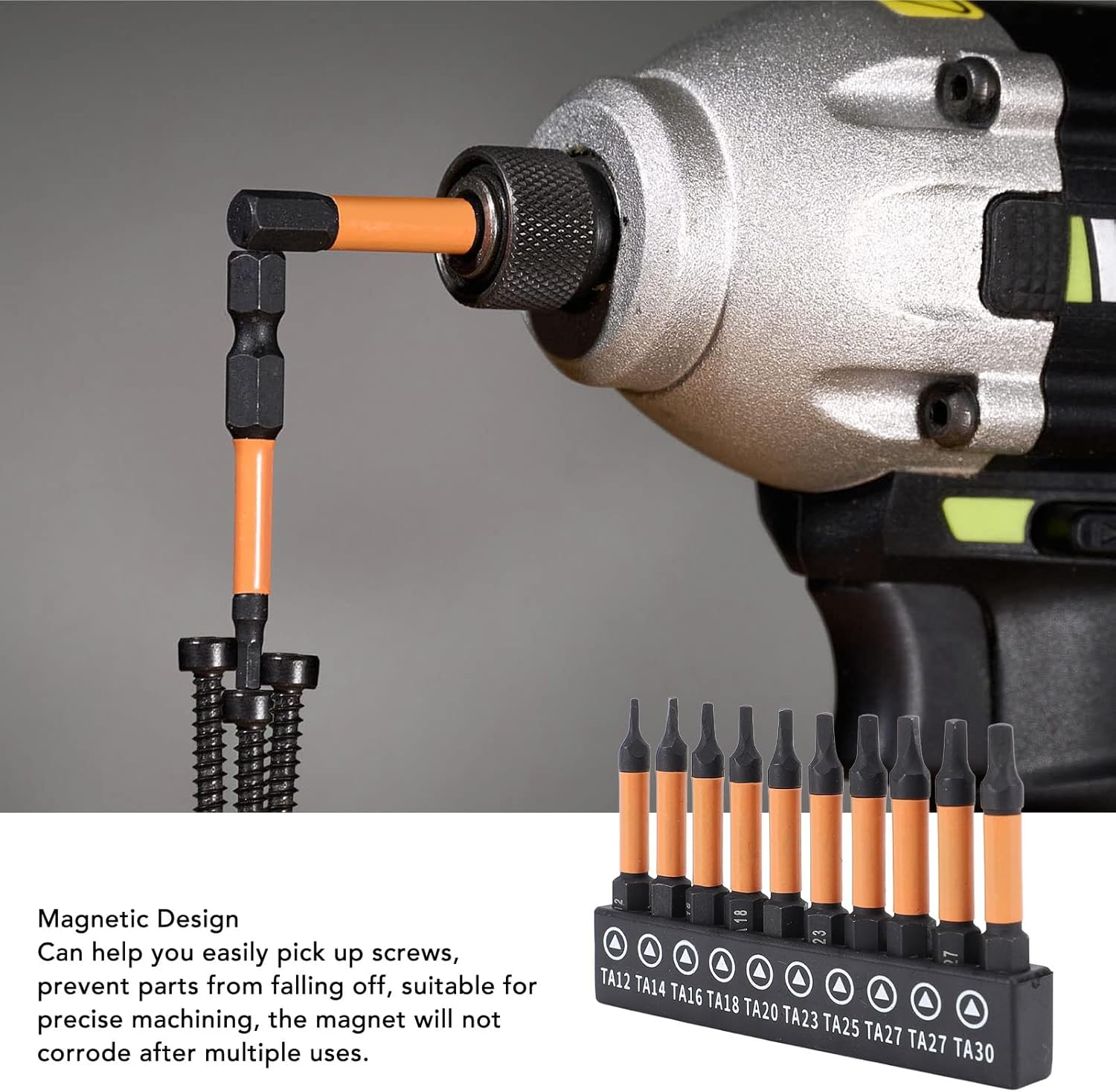 Precision Triangular Screwdriver Set, 10 Pcs Triangle Head Screwdriver Set Tool Kit, TA12, TA14, TA16, TA18, TA20, TA23, TA25, TA27x2, TA30 for Furniture, Garage, Automotive, Cycle, Plumbing
