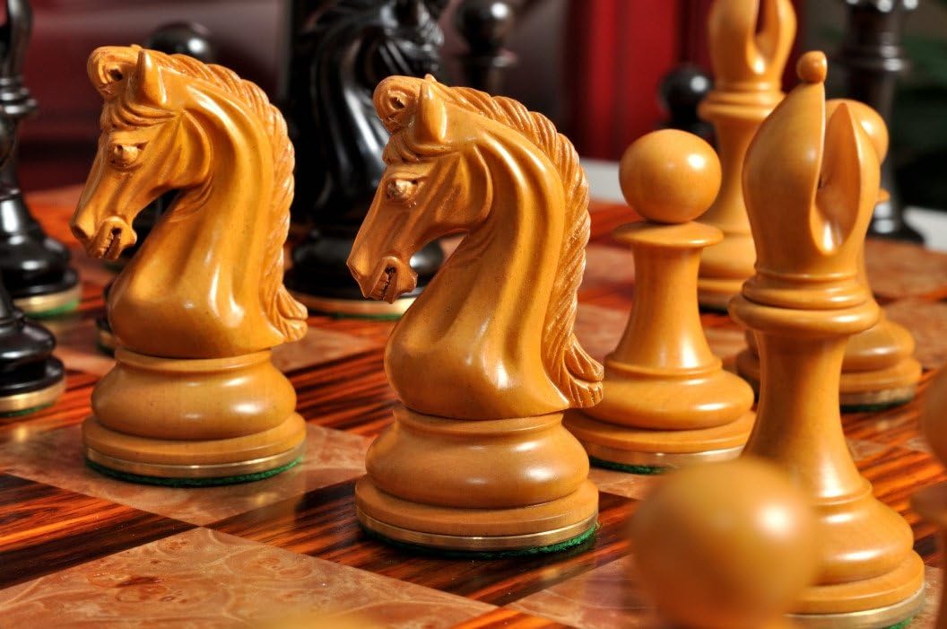 The House of Staunton - The Imperial Collector Luxury Chess Set - Pieces Only - 4.4" King - Genuine Ebony