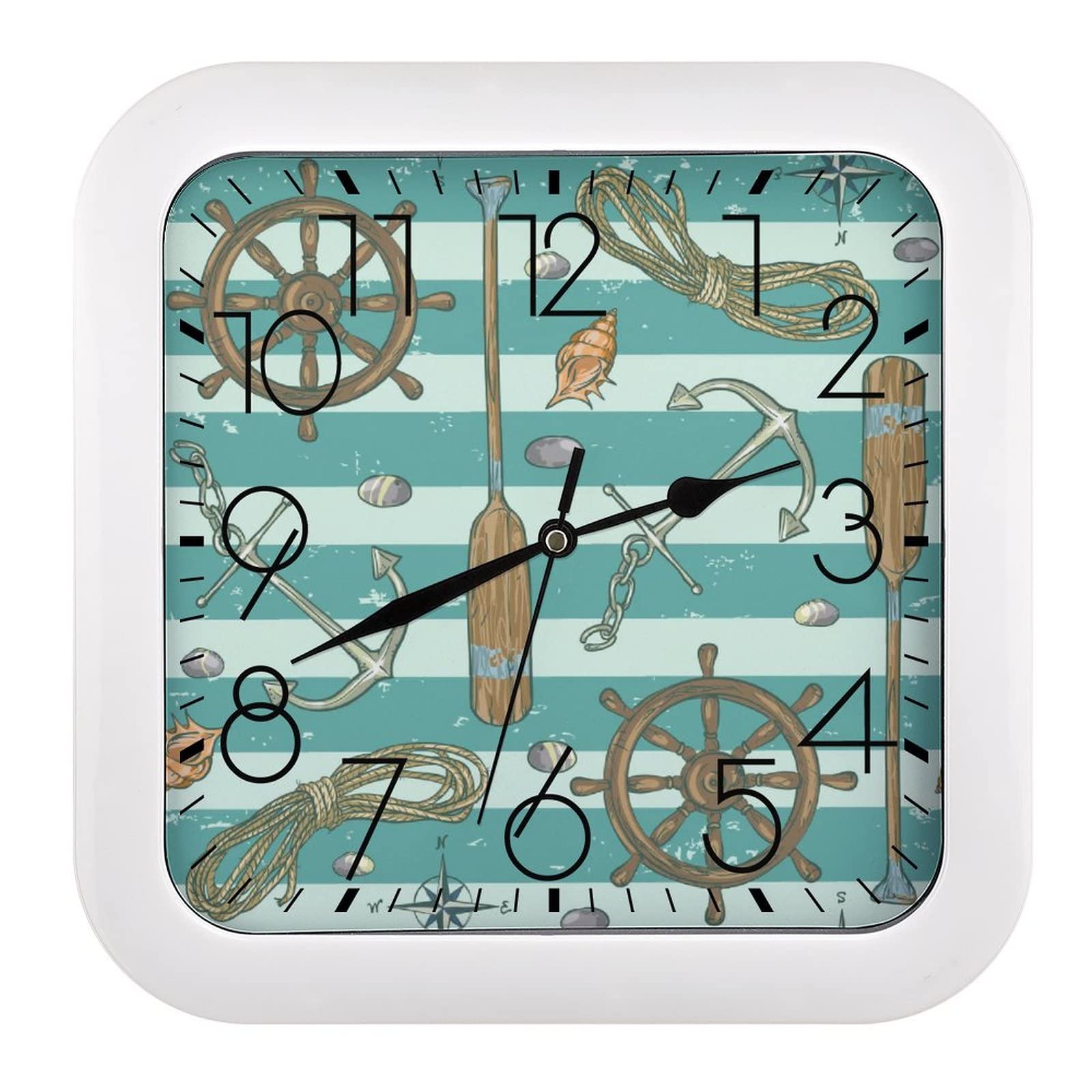 Pendule murale silencieuse pour cuisine salon et bureau horloge moderne ronde 26cm