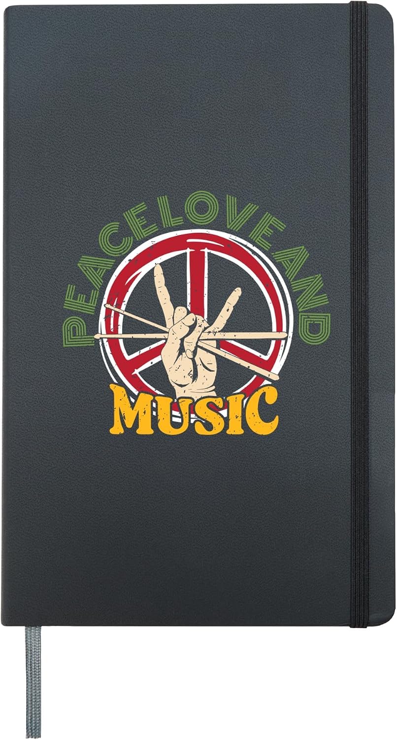 Awesome Music Hardcover Journal, Black