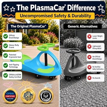PlasmaCar Original Ride On Toy, Plasma Car for Kids, Fuchsia Pink/Purple