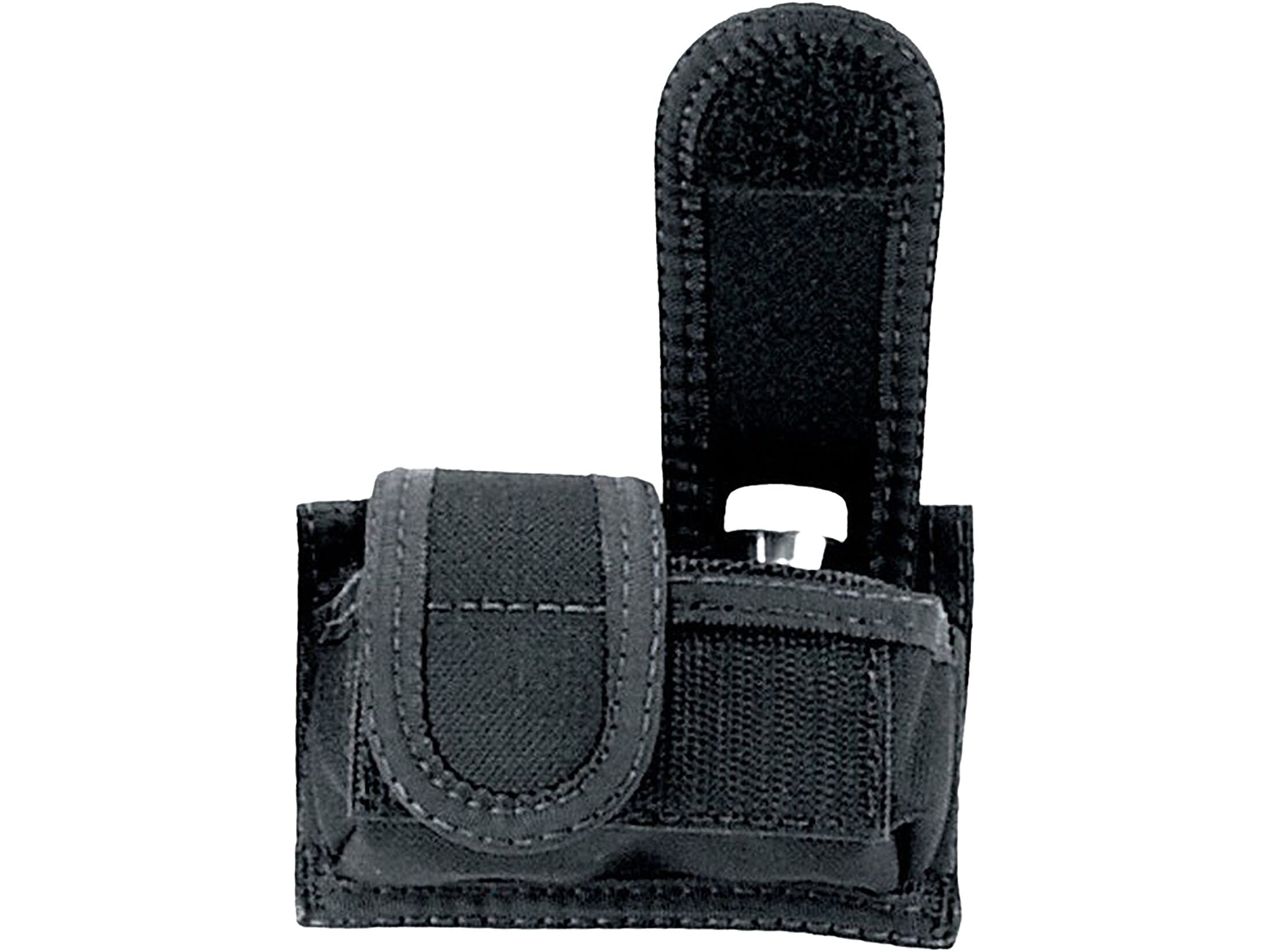 Uncle Mike's Universal Speedloader Case Universal Speedloader Case Kodra Black Double Hook & Loop, Card 88281