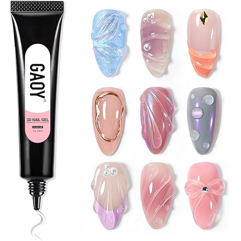 GAOY 3D Nail Gel, 15g Clear Sculpting Gel for Carving, Molding and Painting Nail Art Designs, Rhinestone Glue for Gems Decoration