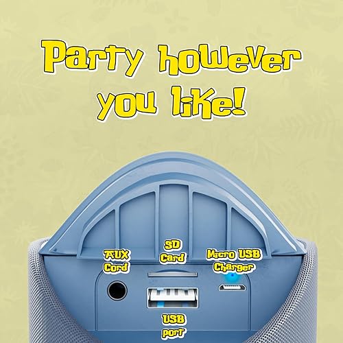 Miniatura 2 de iJoy Disney Lilo and Stitch - Altavoz inalámbrico Bluetooth - Altavoz inalámbrico recargable a prueba de salpicaduras con 3 horas de