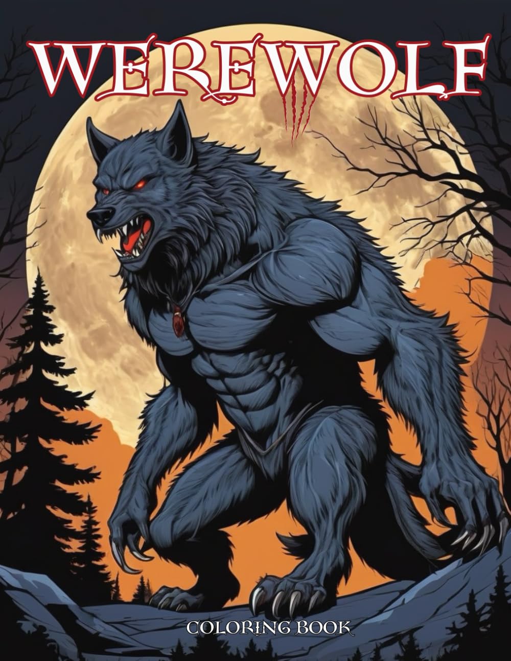 werewolf coloring book: Transform Your Imagination with The Werewolf Coloring Book: A Howling Adventure in Shades and Shadows