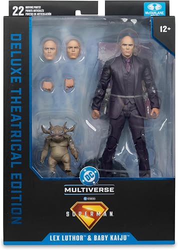 McFarlane DC Multiverse Lex Luthor and Baby Kaiju (Superman Movie) 7in Action Figure (Deluxe Theatrical Edition) Toys - 8