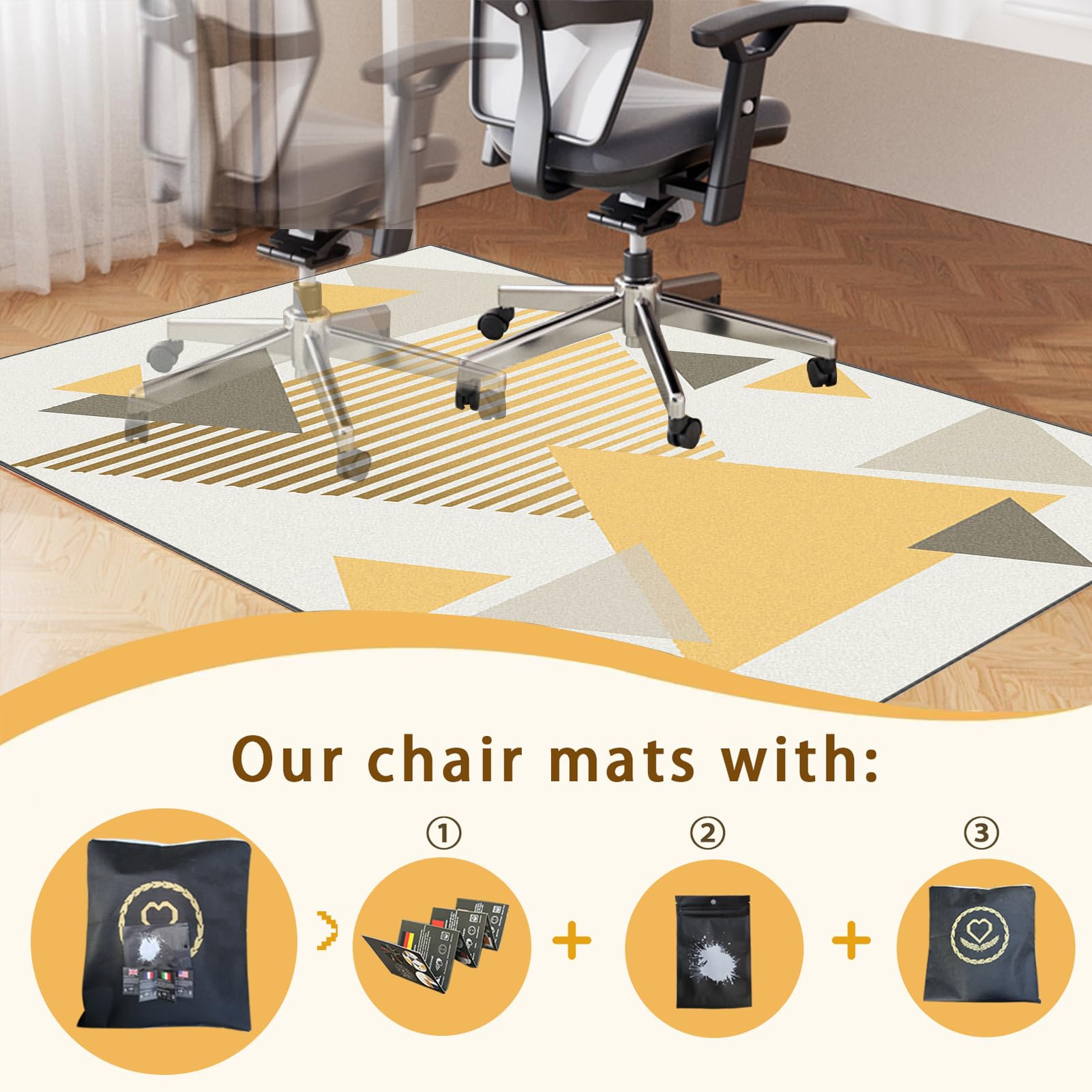 Gaming tapijtstoel, bureaustoelmat, antislip vloermat, 100 x 140 cm