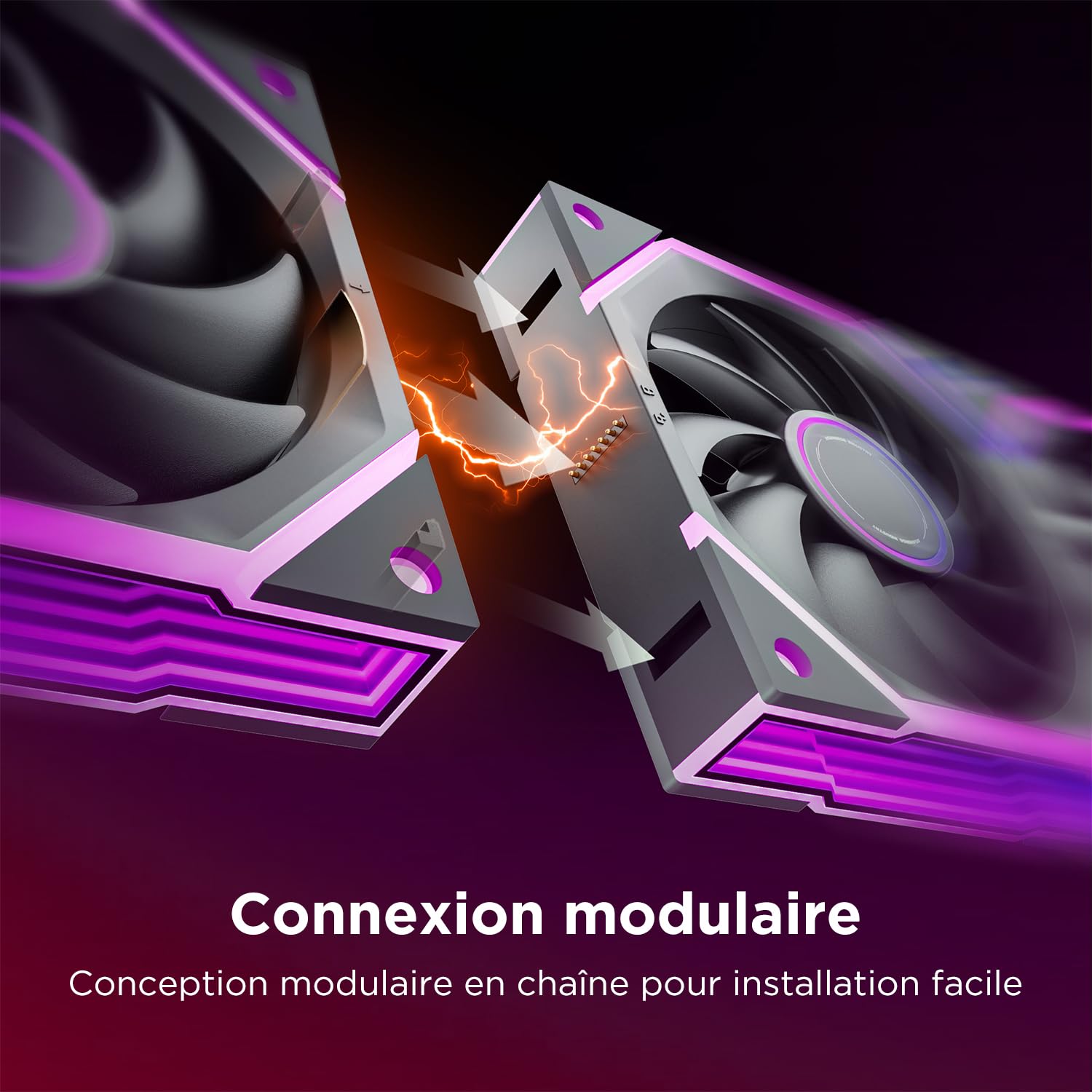 AsiaHorse NyotaUltra ARGB - Ventilateur pour PC (120 mm, 3 unités, RGB Daisy Chain [Infinity Mirror] [HDB] 58.5 CFM/2000 RPM/2.05MMH2O 4 broches PWN et 5 V 3 broches ARGB pour Asus Aura GIGABYTE MSI)