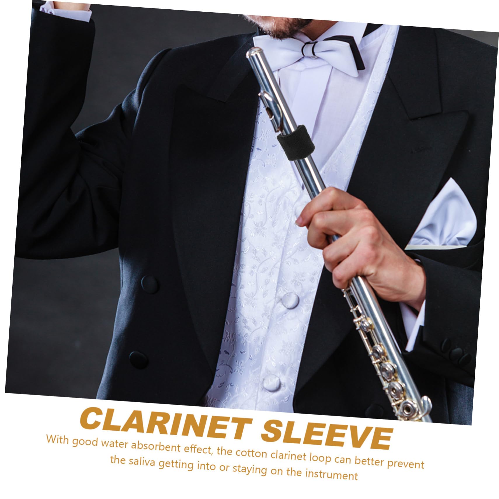 FAVOMOTO Wind Instrument Accessory Set Flute Clarinet Oboe Saxophone Elastic Waterproof Cover