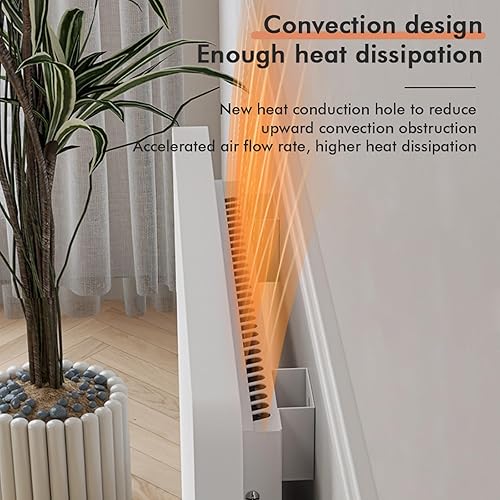 Miniatura 7 de Calentador de pared de convección panel calentador de espacio eléctrico, calentador de infrarrojo farinfrarrojo montado en la pared para dormitorio