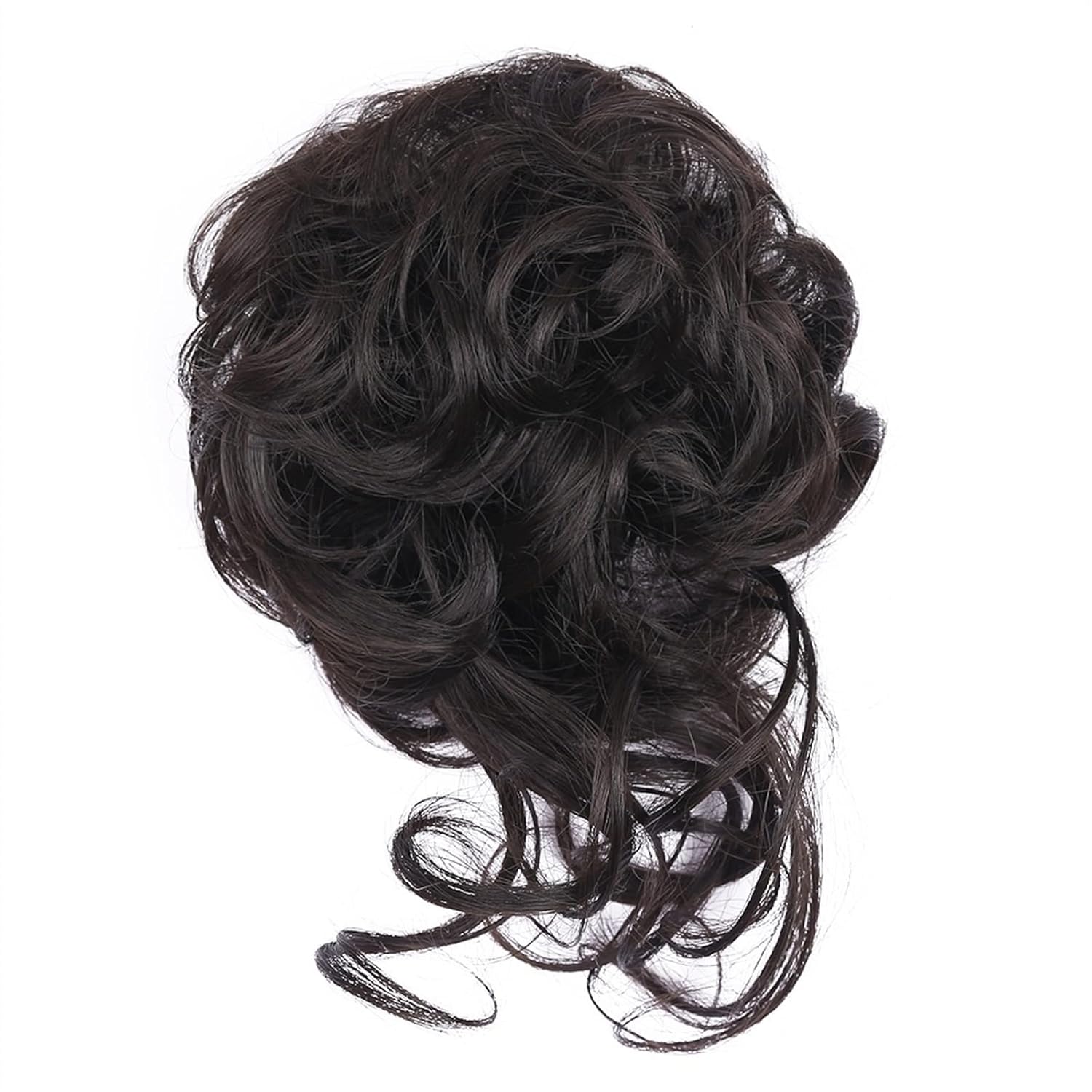 GSOUL Hair Bun Pieces for Women Messy Bun Hair Pieces Long Wavy Wraps Ponytail Extensions Elastic Bands Curly for Women