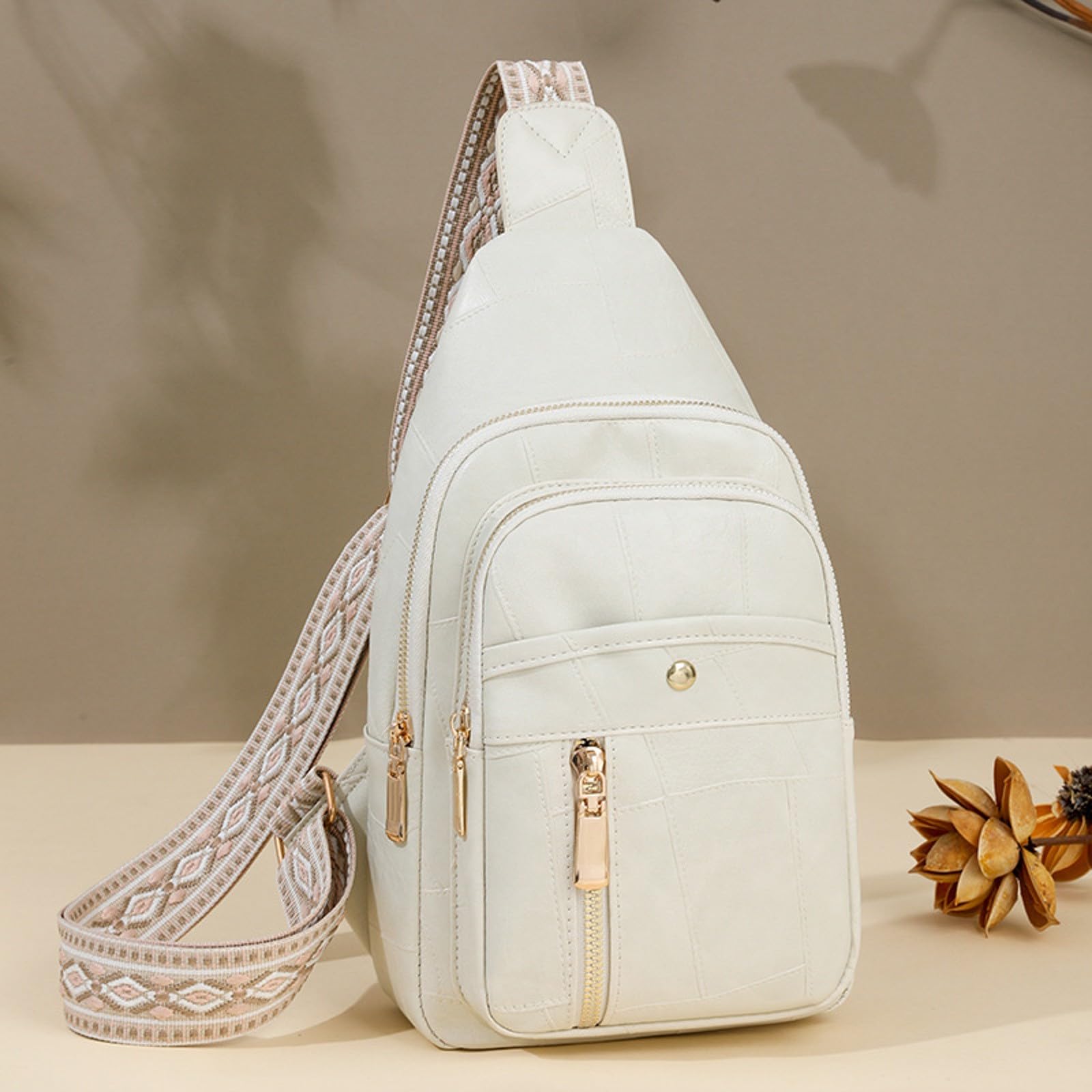 Lekka Mała Torebka Typu Crossbody Dla Kobiet I Mężczyzn Z Regulowanym Paskiem Do Gitary Zamkiem Błyskawicznym