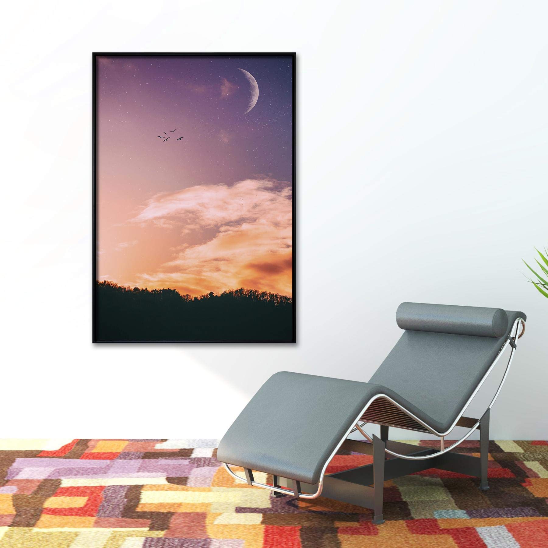 Close Up Posterrahmen, Bilderrahmen 70 x 100 cm, Kunststoffleiste Schwarz/Black - Maxi Poster Wechselrahmen mit bruchsicherem Acrylglas