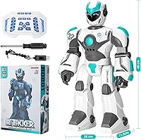 Vista 7 de Robot Grande con Control de Voz Remoto: Juguetes Inteligentes Programables de Ciencia Popular con Detección de Gestos, Regalos para Niños