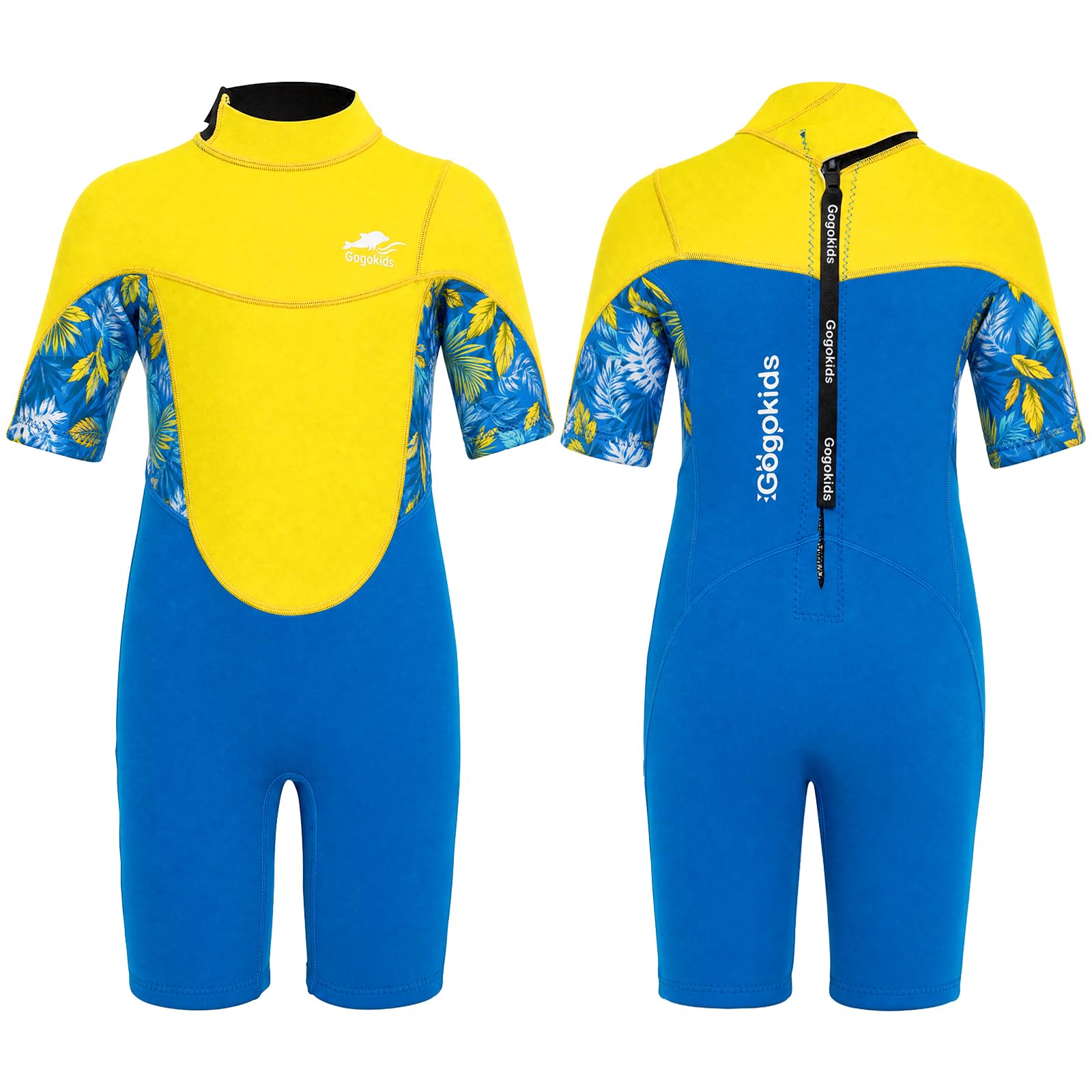 Gogokids Kinder Neoprenanzug Shorty 2,5mm Wetsuit für Jungen & Mädchen