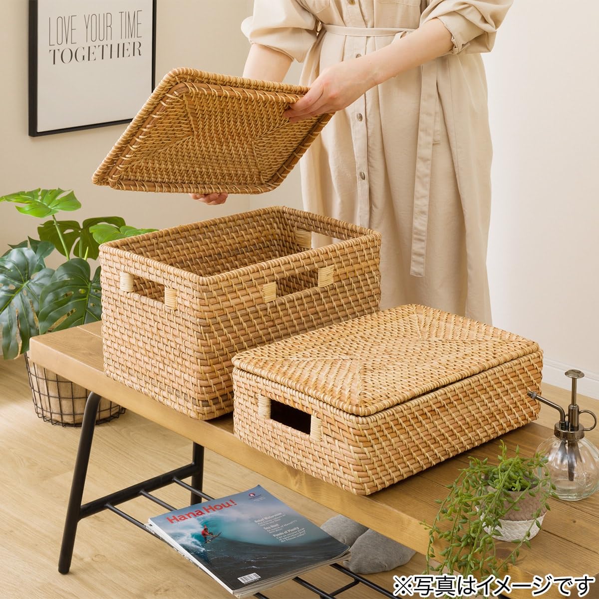 ニトリ ラタン ケース 6個セット ニトリ ラタン ケース 6個セット