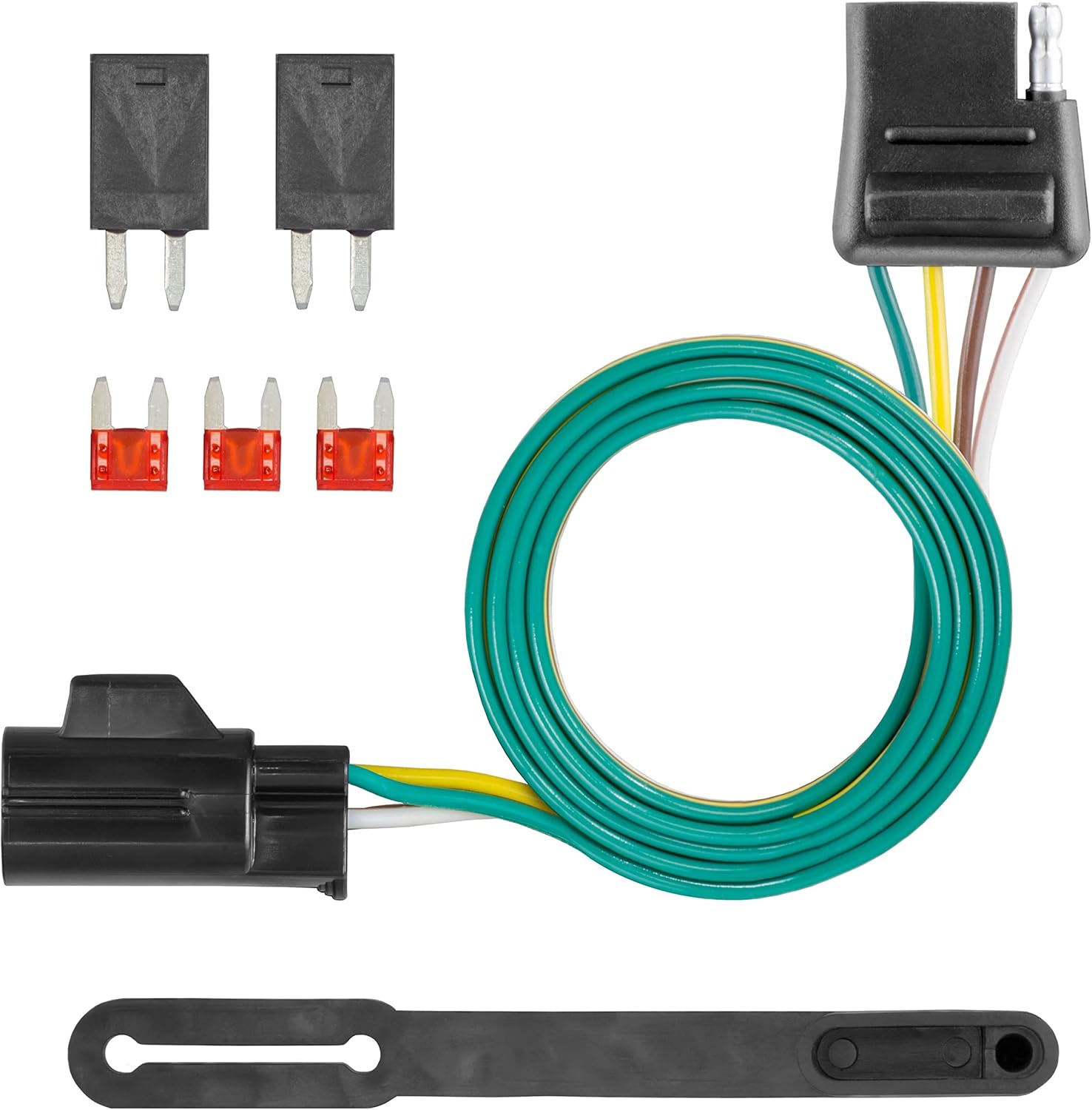CURT 56012 Vehicle-Side Custom 4-Pin Trailer Wiring Harness for Select Chevrolet, Pontiac, Suzuki Vehicles