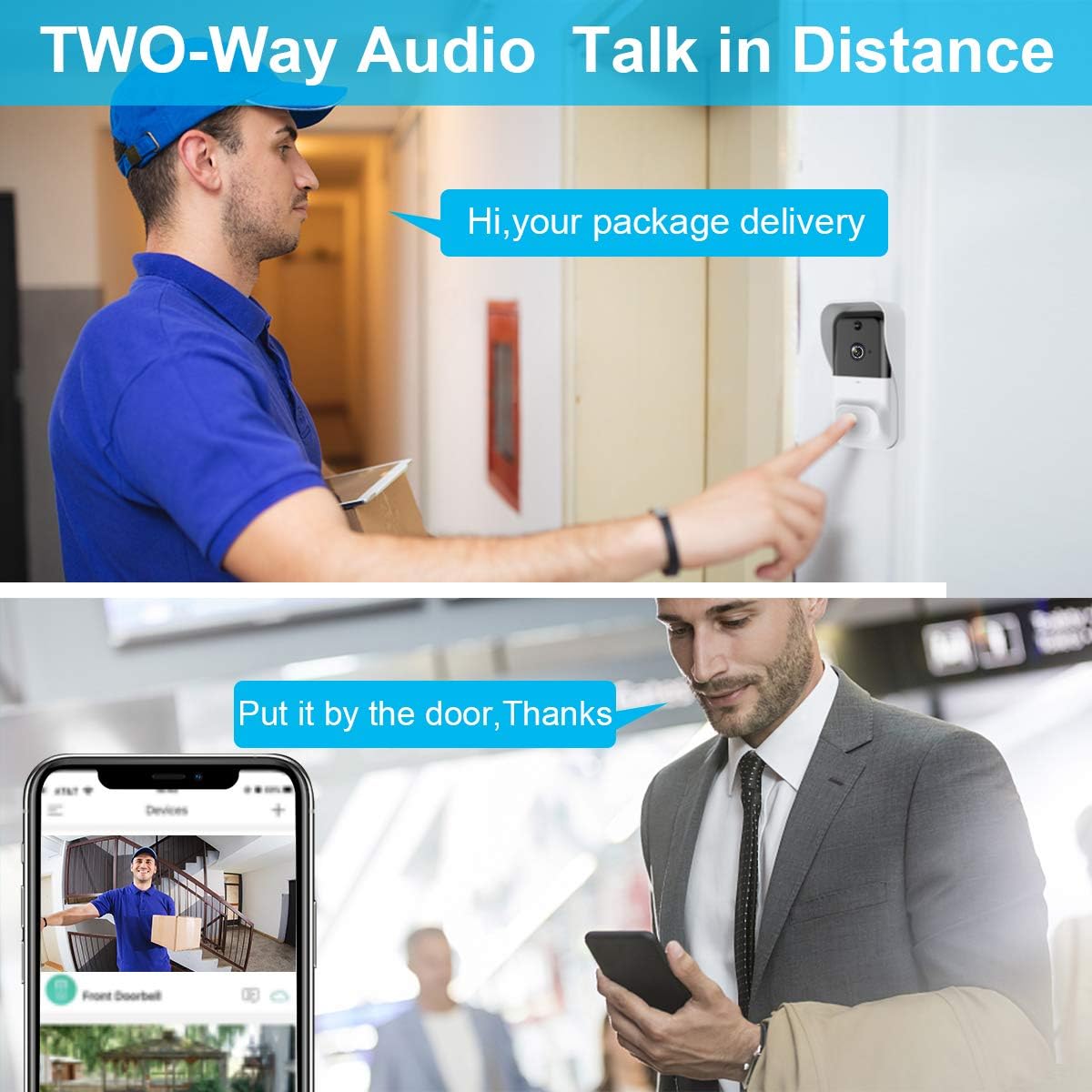 Super Cheap 🛒 【2021 Upgrade】 WiFi Video Doorbell Camera,CASTRIES 1080P Wireless Doorbell Camera with Indoor Chime,2-Way Audio,Motion Detection,Night Vision,IP65 Waterproof,Cloud Storage and 32GB SD Card Included … 50% Off Discount 【2021 Upgrade】 WiFi Video Doorbell Camera,CASTRIES 1080P Wireless Doorbell Camera with Indoor Chime,2-Way Audio,Motion Detection,Night Vision,IP65 Waterproof,Cloud Storage and 32GB SD Card Included …