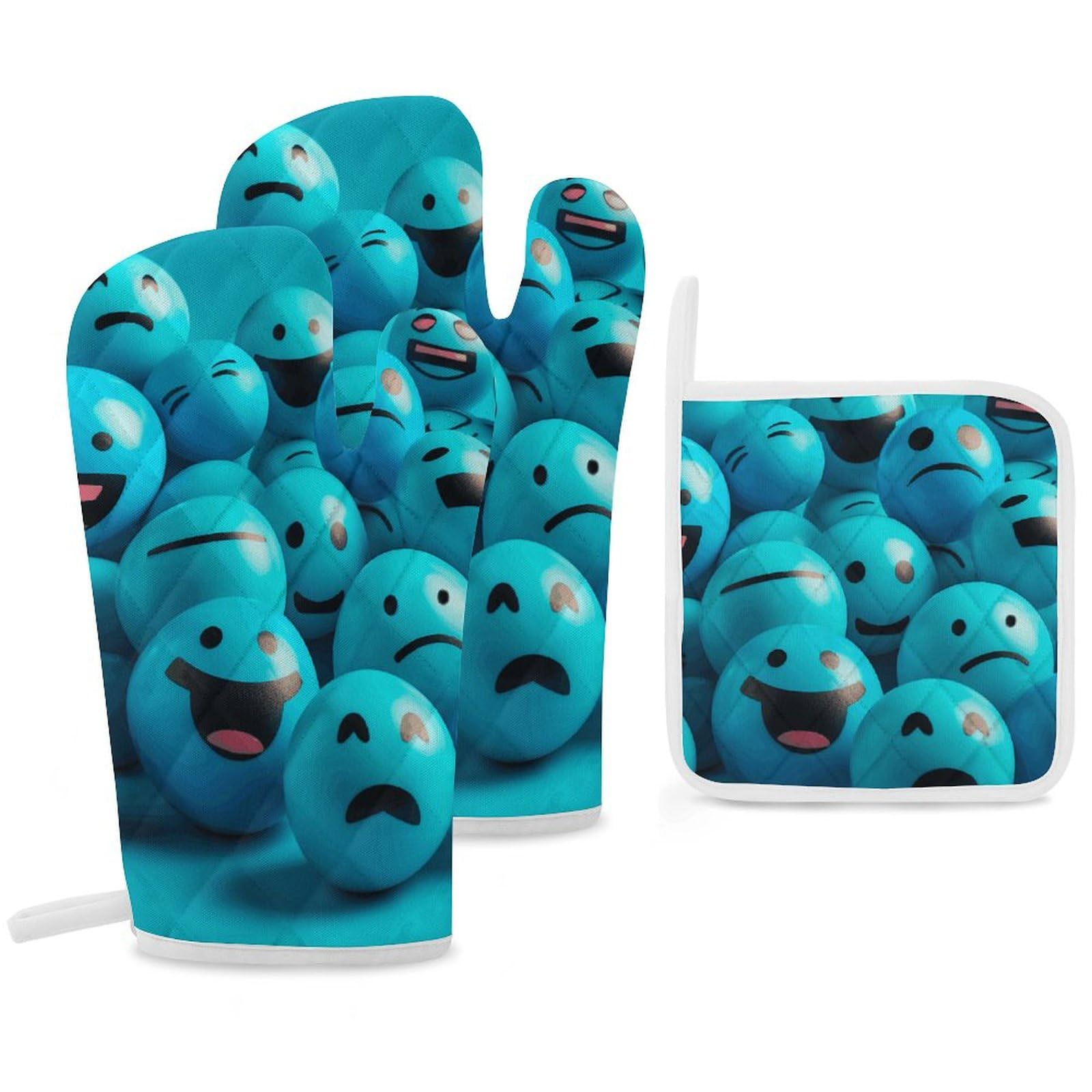 Gants de cuisine et maniques résistants à la chaleur Emoticons